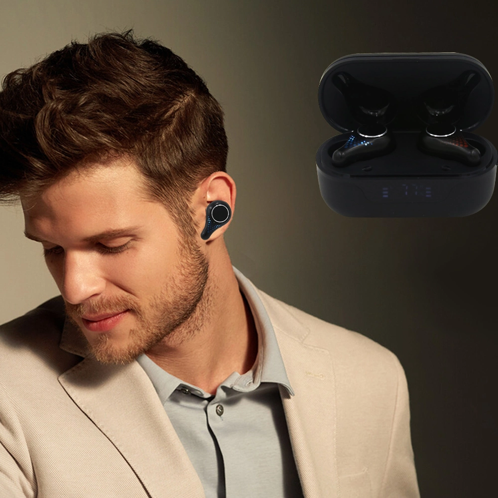 Portable LED True Wireless Stereo Earbuds with Retail Box Sports Mini Tws Earbuds