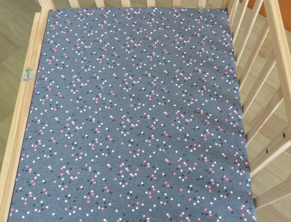 Ultra Soft Jersey Knit Cotton Fitted Cot Sheet for Baby Crib