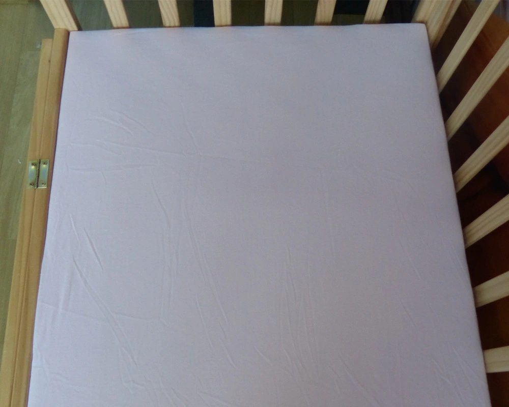 100% Jersey Cotton Toddler Sheet Solid Color Baby Fitted Crib Sheet Set
