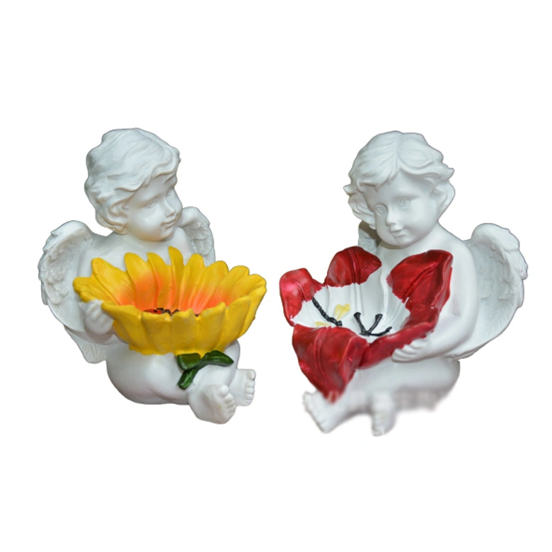 Resin Crafts Little Angel Garden Ornaments Decoration Sculptures Flower Pot for Garden Decoration