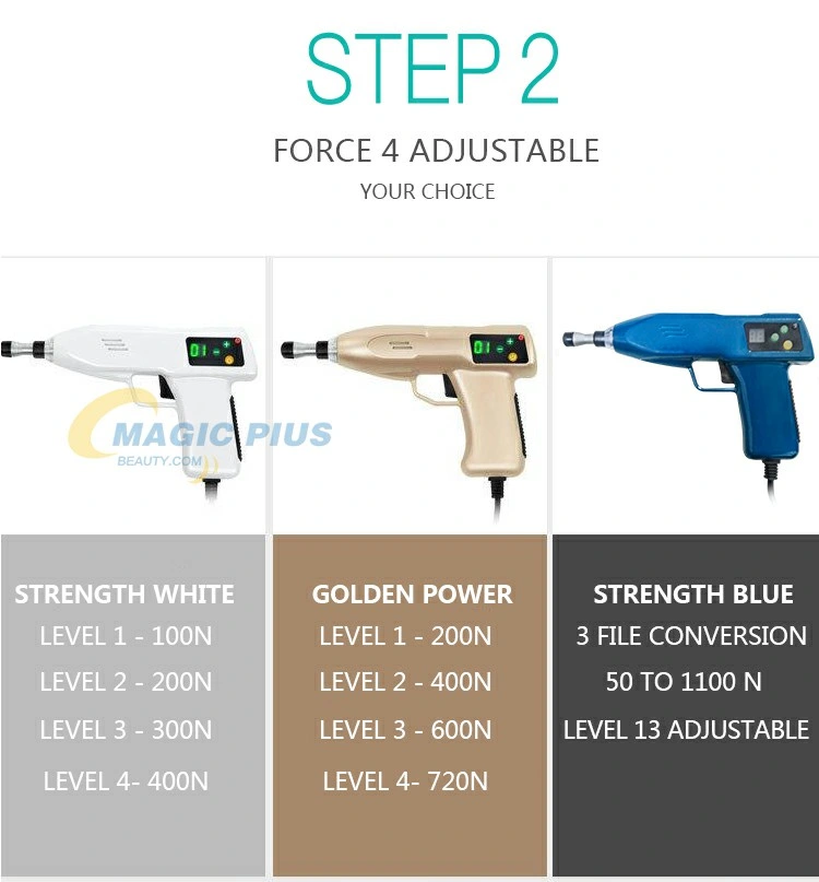 2021 Best Massage Gun Rechargeable Automatic Adjustment Iq Impulse Adjusting Gun with Blue Color