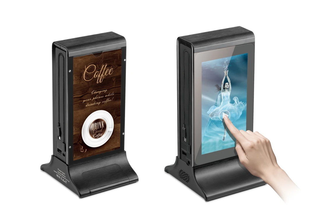 FYD835S Customizable Small Size 7 Inch LCD Advertising Player Capacitive Touch Screen Table Stand Advertising Player