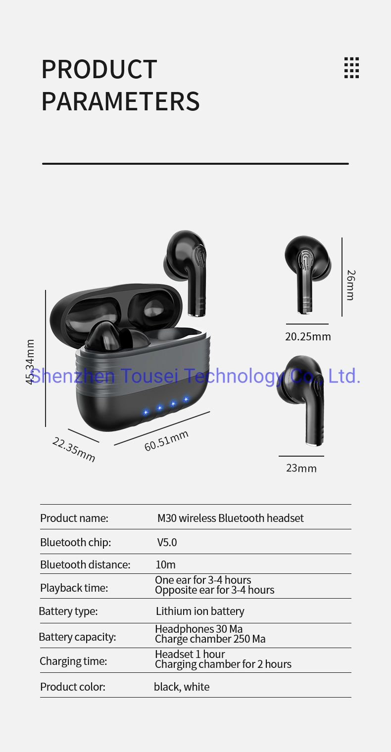 Premium Tws Headset with Charging Cabin Mini Bluetooth Earbuds Bluetooth Headphones Sports Game Wireless Earbuds OEM