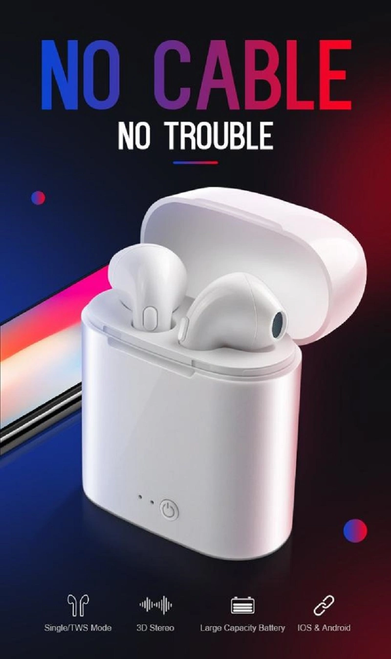 Hot Sale Ear Buds Earphones I7s Bt5.0 Wireless Earbuds