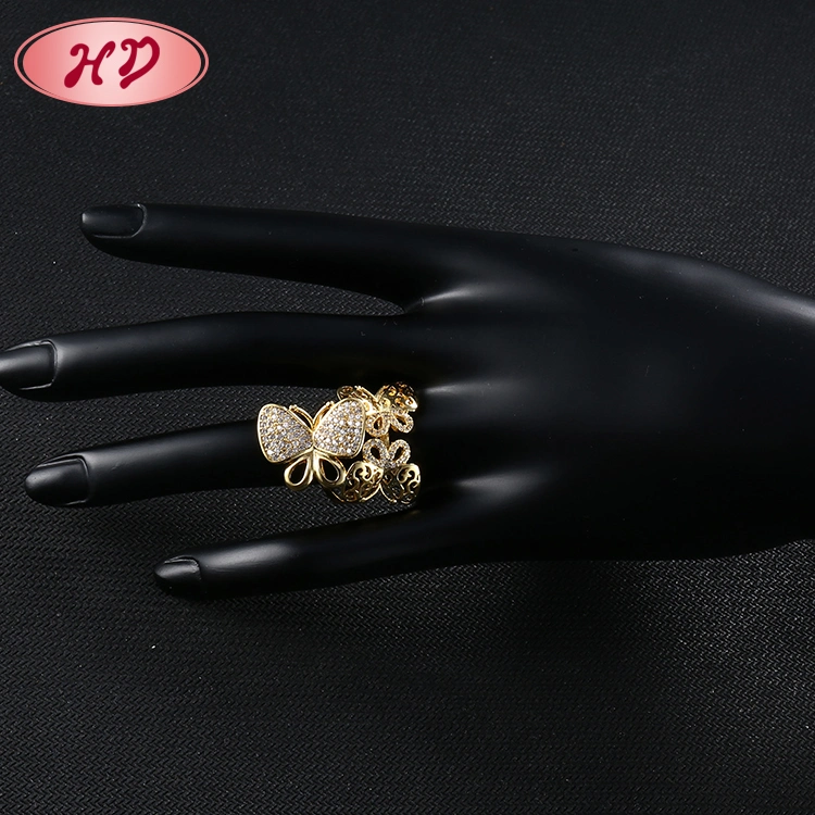 Fashion 18K Gold Plated Stainless Steel Silver Engagement Wedding Jewelry Design Man Finger Rings