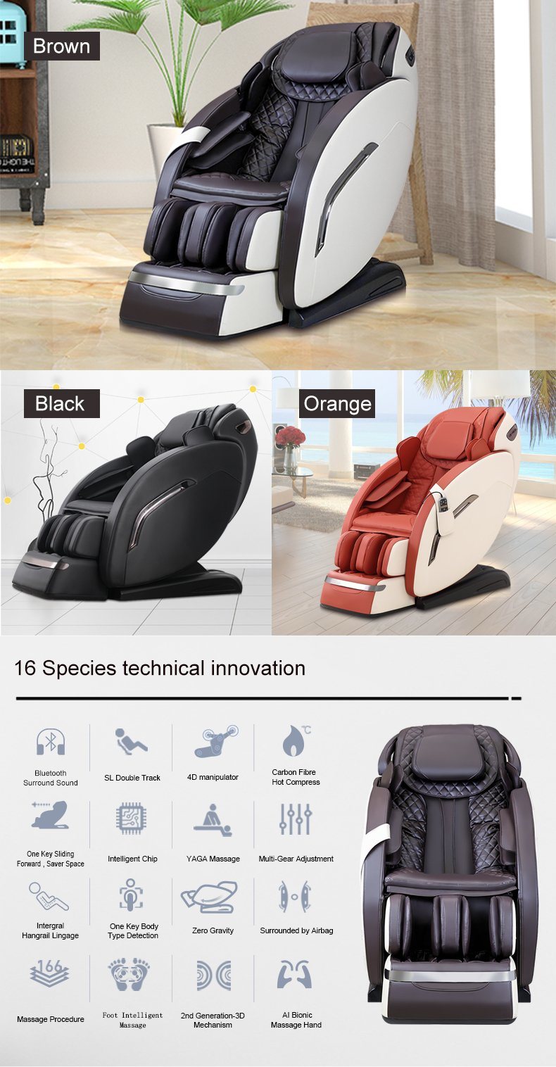 Zero Gravity Body Massage Chair 4D Full Body with Foot Massage Chair