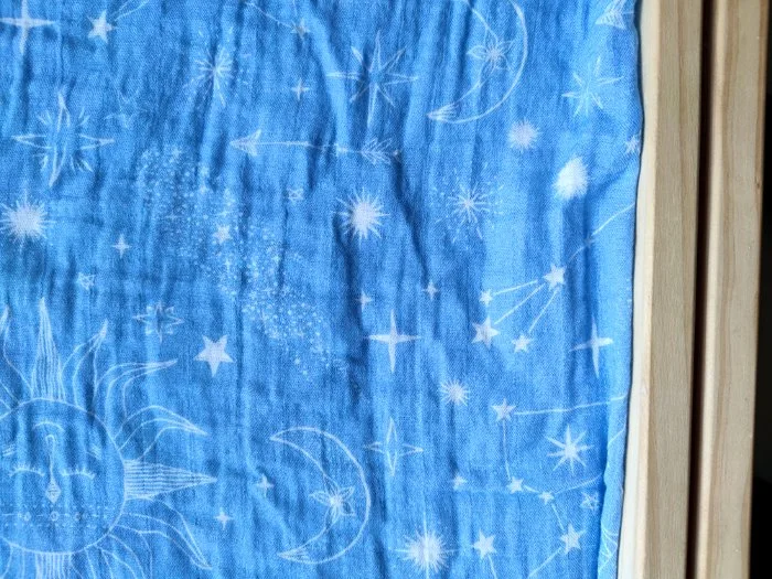 Custom Printed Bamboo Muslin Crib Fitted Sheet Children Bed Cot Sheet Bassinet Sheet