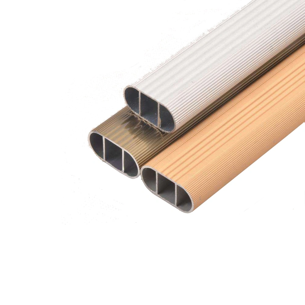 Foshan Manufacturer OEM Anodized Aluminum Wardrobe Pipe Oval Aluminium Tube