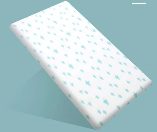 American Baby 100% Natural Cotton Percale Fitted Crib Sheet for Standard Crib and Toddler Mattresses, Aqua, Soft Breathable, for Boys and Girls