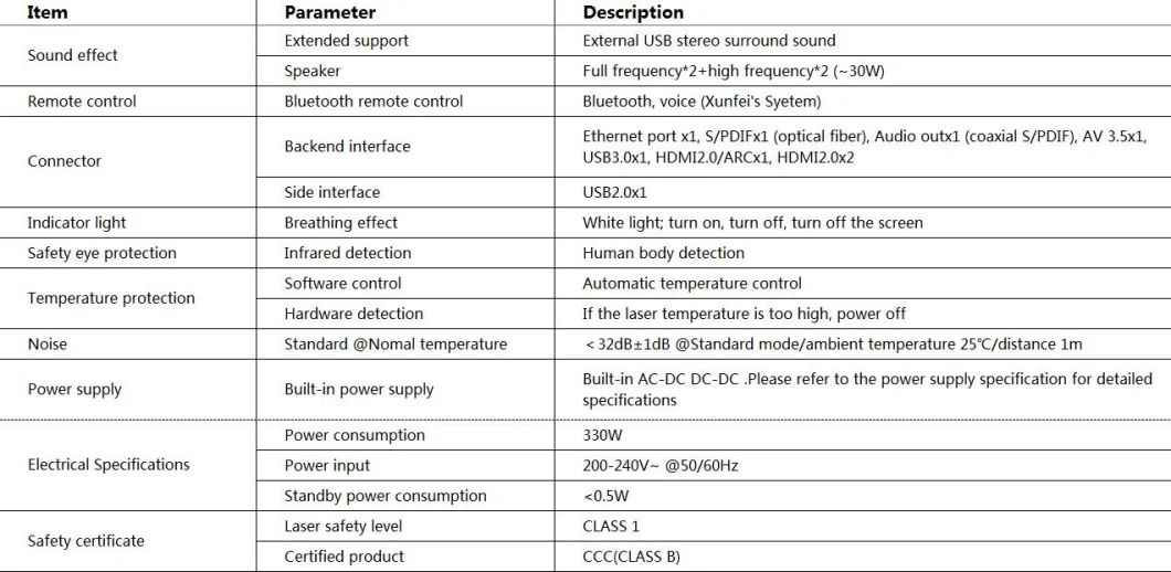 Movie Projector TV Huge TV 1080P TV Laser 3D TV