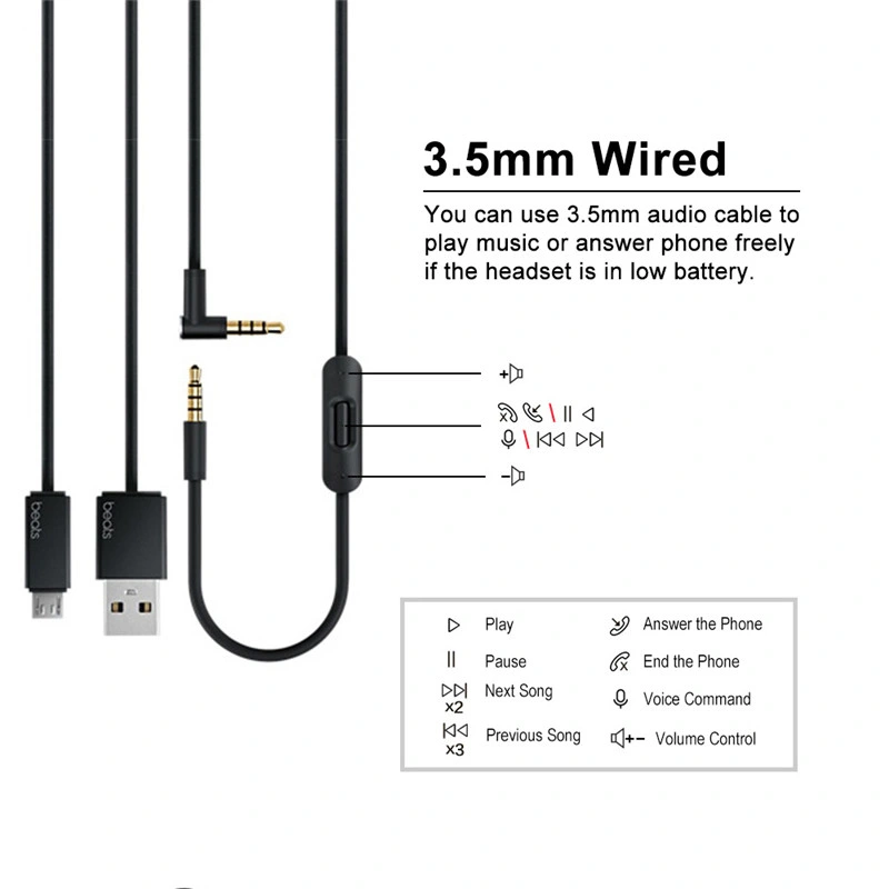 Wireless Bluetooth Earphone Noise-Cancelling Bluetooth Heaphone/Music Headband Headphones