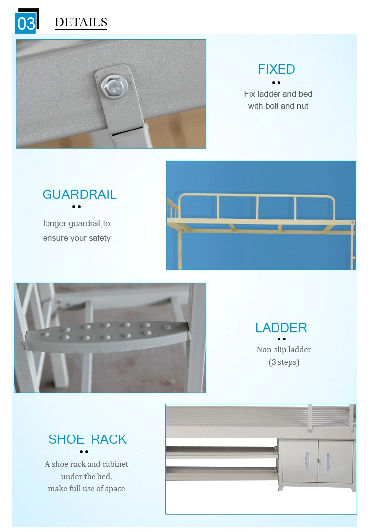 China Supplier Low Price Adult Metal Bunk Beds / Metal Frame Bunk Beds