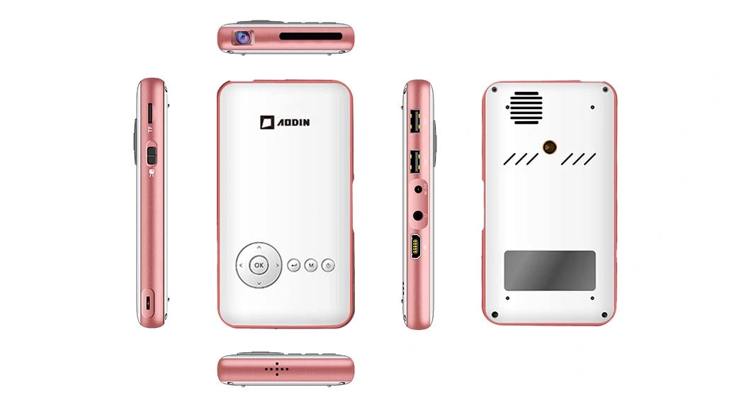 Mini Projector DLP 1080P Smart Android WiFi Mobile Phone Projector for Home Theater/Outdoor/Meet Use