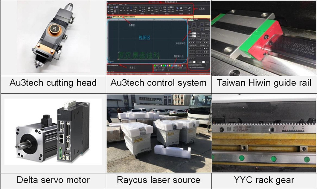Raycus/Ipg 1000W 2000W Fiber Laser Metal CNC Cutting Machine for Metal Sheet Cutter