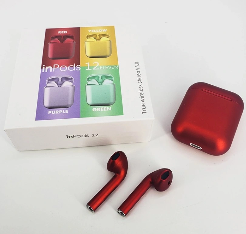 Inpods 12 Metal Color Inpods 12 Macaron Tws Wireless Earbuds Earphones I12 Tws Colorful Headset