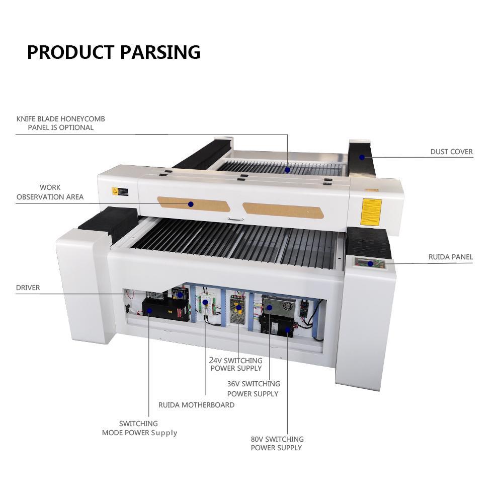 1325 130W Laser Engraving Equipment 150W Laser Cutting Equipment