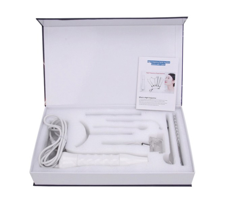 Anti Aging High Frequency Electrode Face Massage Device with 7 Glass Tubes