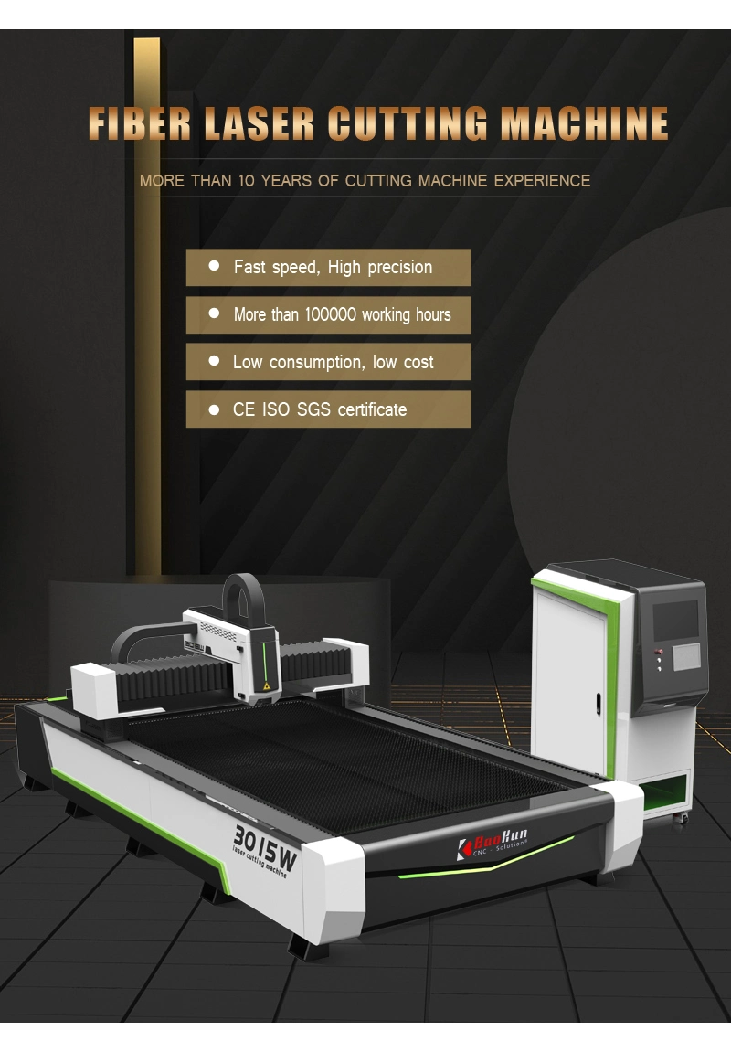 Sheet Metal 1000W Laser Cutter Machine Tube Fiber Laser Cutting 1530 2030 1560 Metal Cutter
