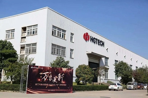 Hgtech 1kw Metal Sheet Tube Fiber Laser Cutting Machine and Engraving Machine Large Format
