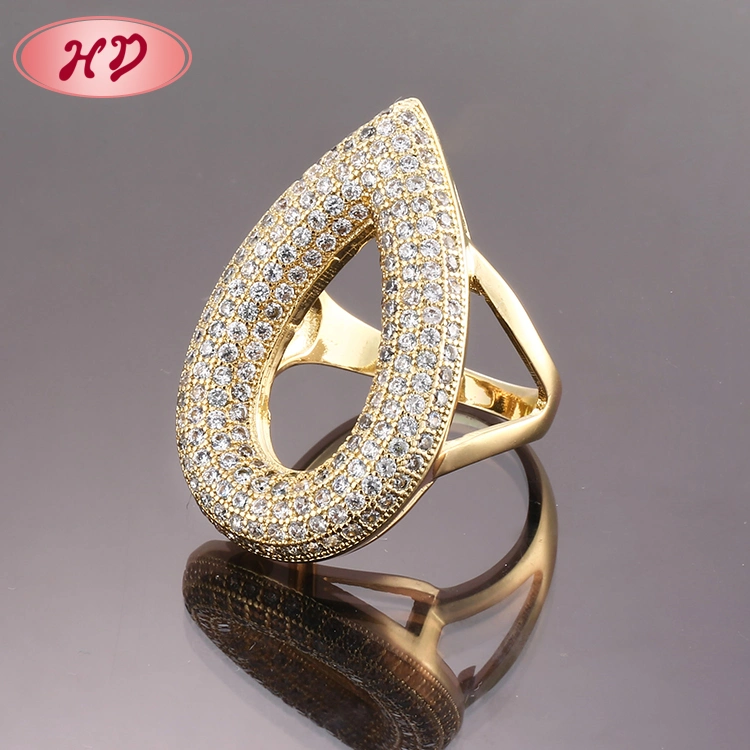 Fashion 18K Gold Plated Stainless Steel Silver Wedding Engagement Jewelry Design Finger Man Rings