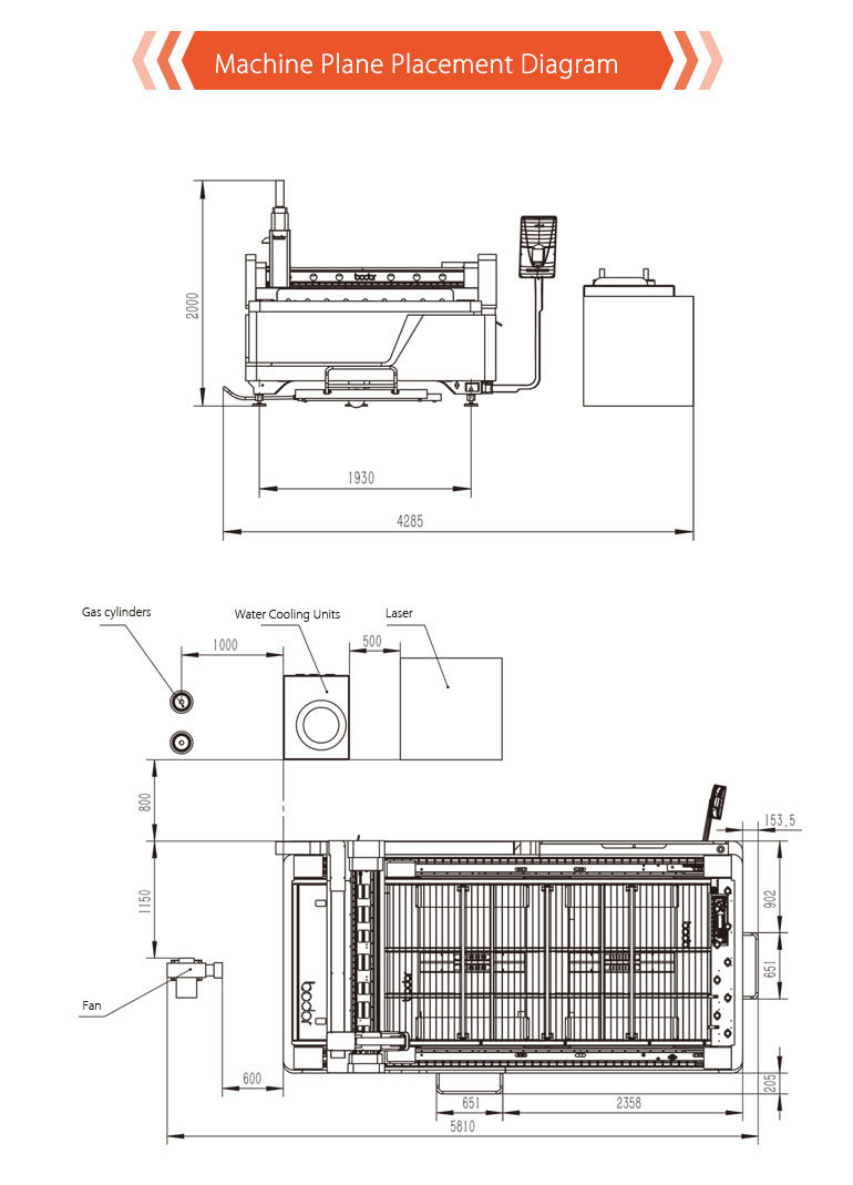 1000W 2000W Fiber Sheet Metal Laser Cutting Machine Price