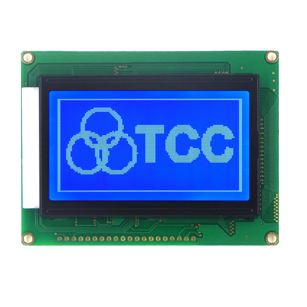 12864 Graphic DOT Matrix Display Module Blue Background St7920 Monochrome LCD Display