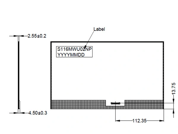 Standard TFT LCD Monitor 1920 (horizontal) *1080 (Vertical) Dots 11.6