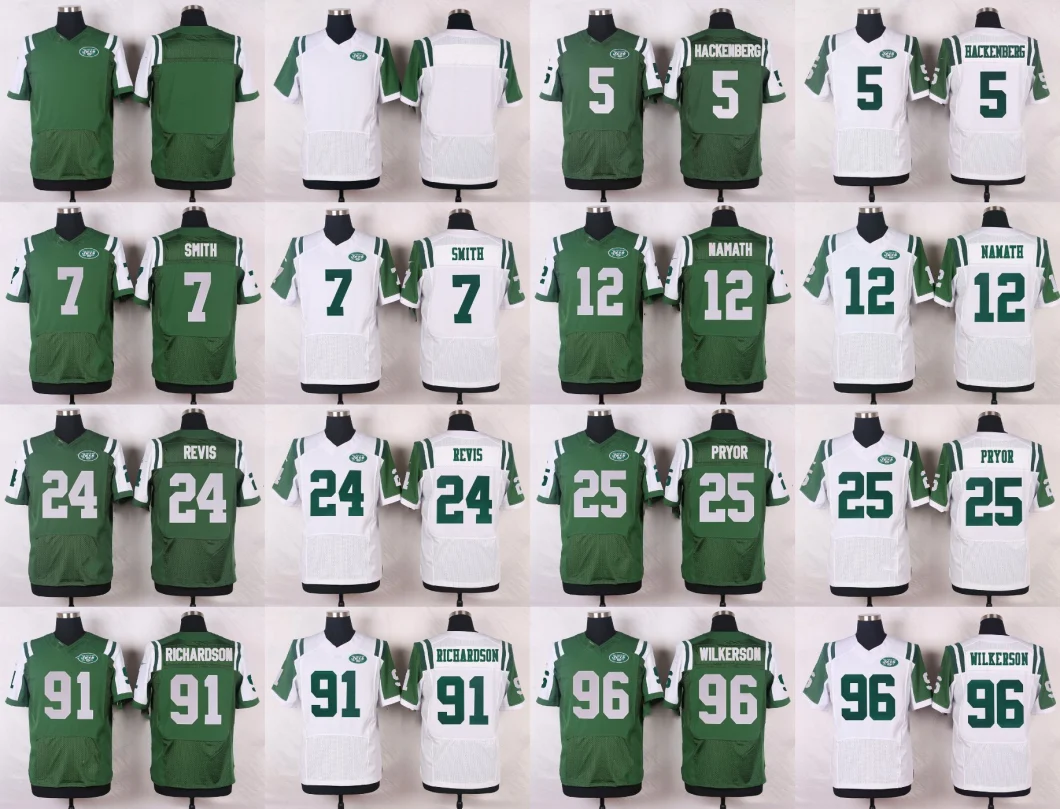 Brand New Jets Custom Game Jersey - Green Customized Football Jerseys