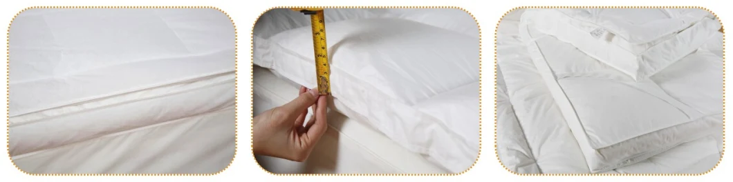 2020 China Suppliers Soft Filling Goose Down Cheap Hotel Bed Mattress Topper for Hotel