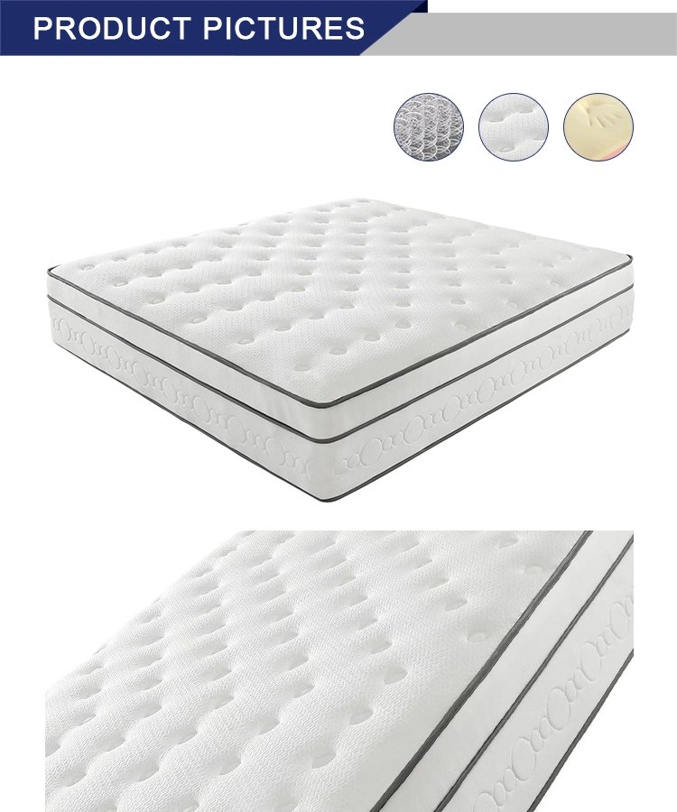 Breathable and Air Ventilated Mattress Euro Top Green Tea Foam Mattress