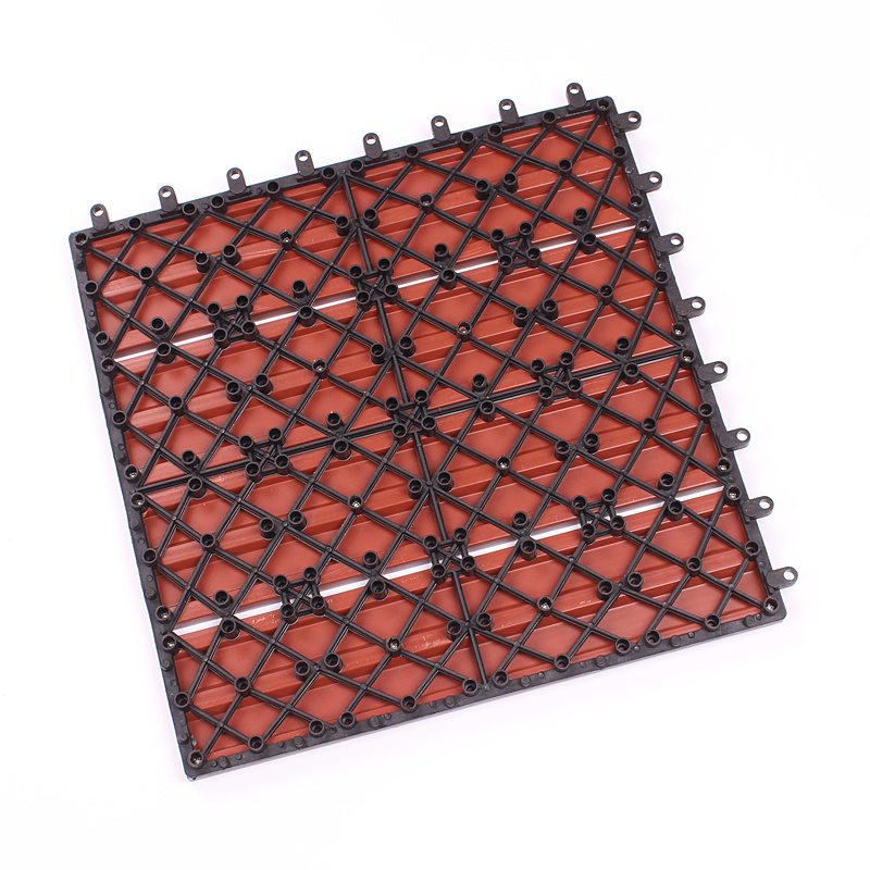 Wood Plastic Composite Decking WPC DIY Flooring Tile for Outdoor and Indoor