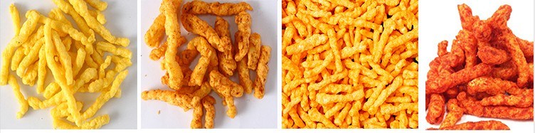 Snack Food Production Machine / Corn Flour Snack Extruder Machine / Extruder Snack
