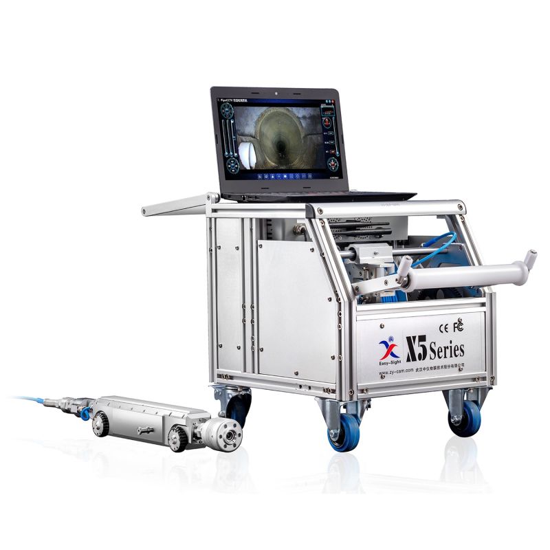Pan and Tilt Drain Pipe Sewer Pipeline Inspection Camera Crawler