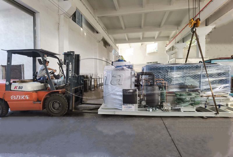 Industrial Flake Ice Making Machine for Concrete Cooling