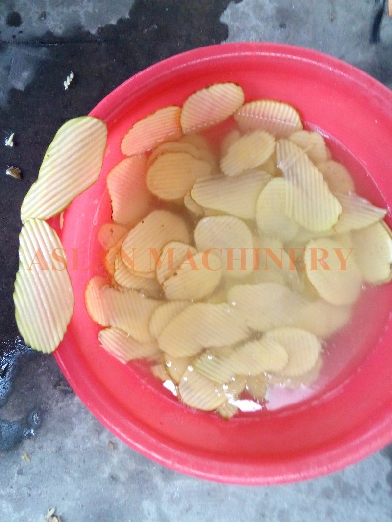 High Efficiency Potato Chips Cutter Slicer Wavy Potato Chips Making Machine