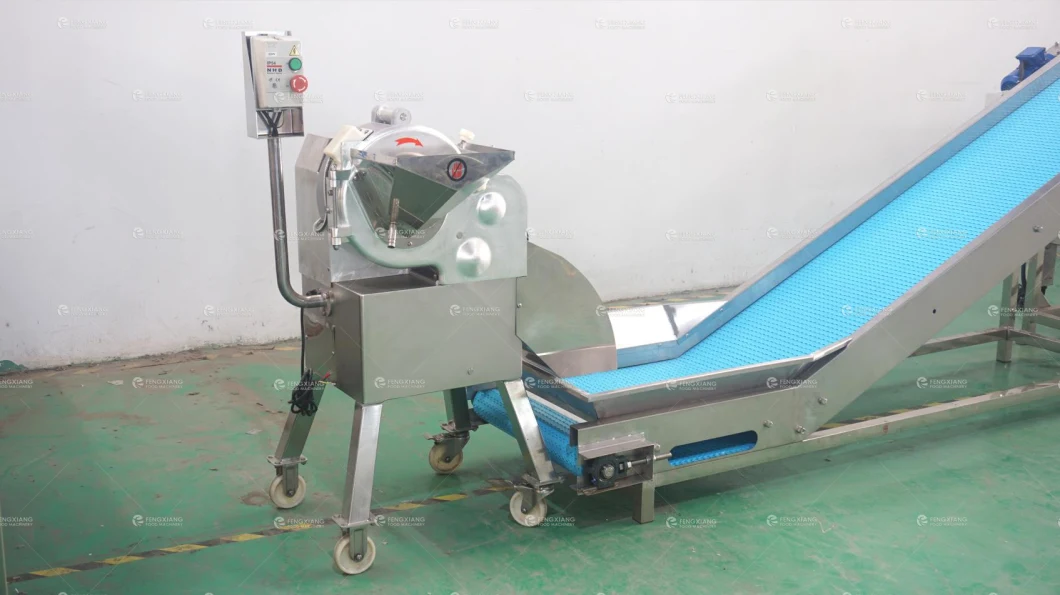 Industrial Commercial Vegetable and Fruit Dicing Selecting Sorting Line Dicer Machine