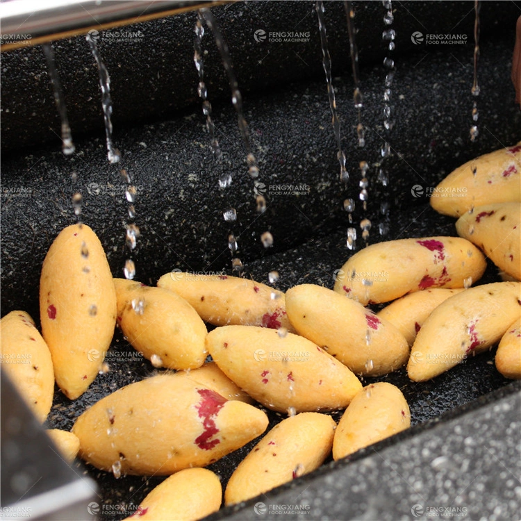 Electric Industrial Potato Peeler Ginger Carrot Cassava Taro Roots Brush Washing and Peeling Machine