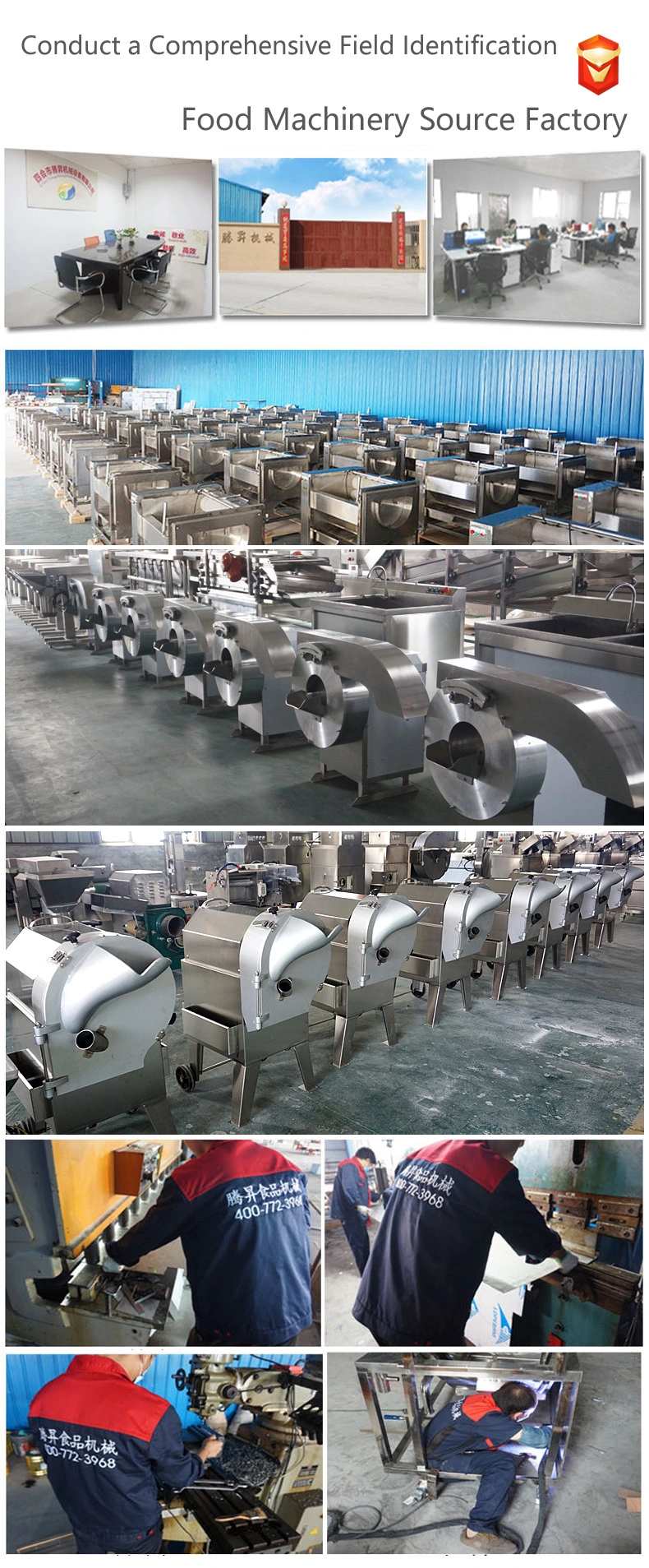 Large Potato Chips Processing Machine Radish Cutter Machine (TS-Q128D)