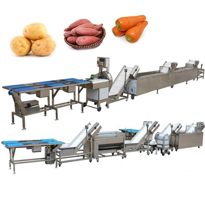 Vegetable Machine Baby Carrot Cutting Washing Peeling Drying Production Line Carrot Peeler Machine Manufacturer