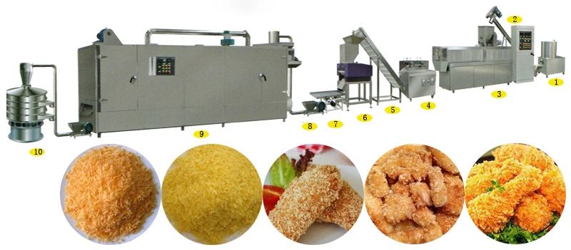 Breaded Mozzarella Cheese Sticks Bread Crumbs Making Machine