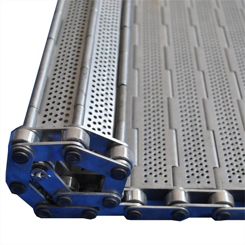 304 Stainless Steel Perforated Chain Link Plate Conveyor Belt