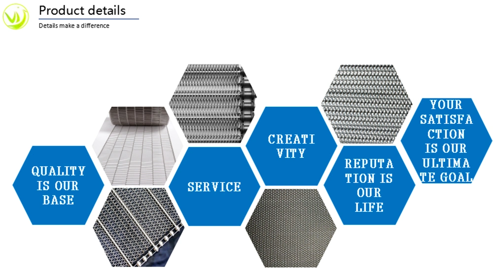 Manufacturer Chain Conveyor Belt Stainless Steel Cooling Belt