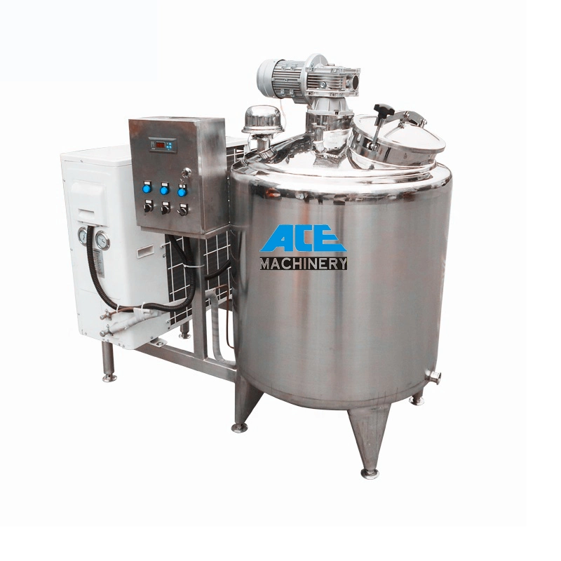 Milk Heating and Cooling Tank 500 Liter Milk Cooling Tank Bulk Fresh Milk Cooler