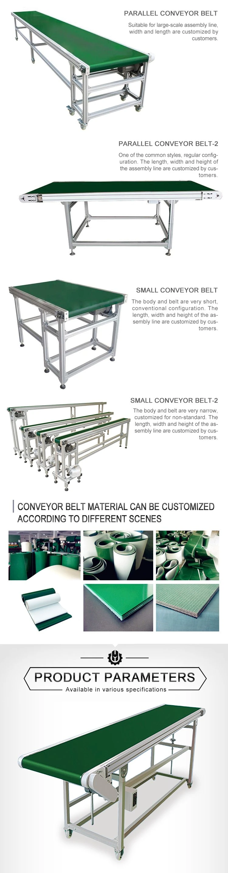 Automatic Stone/Chip Inclined Belt Conveyor System