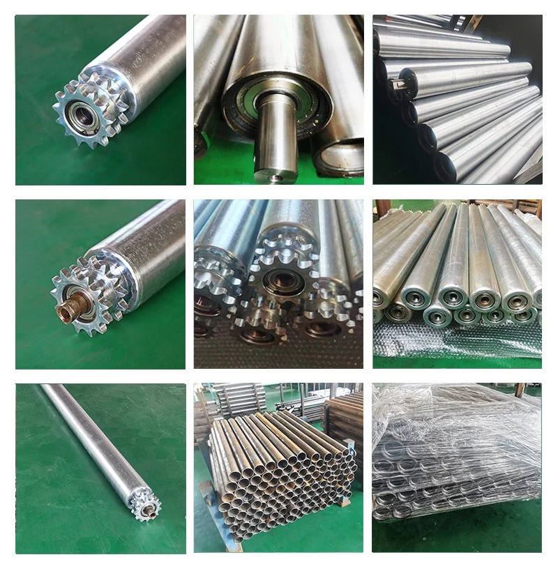 OEM Rubber Belt Conveyor Stainless Steel Pipe Conveyor Rollers