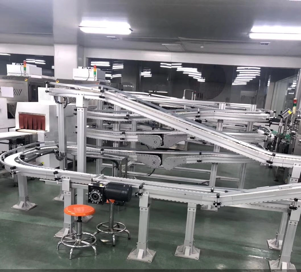 Customized Multi-Purpose Plastic Table/Flat Top Chain Conveyor Food Standard Chain Conveyor