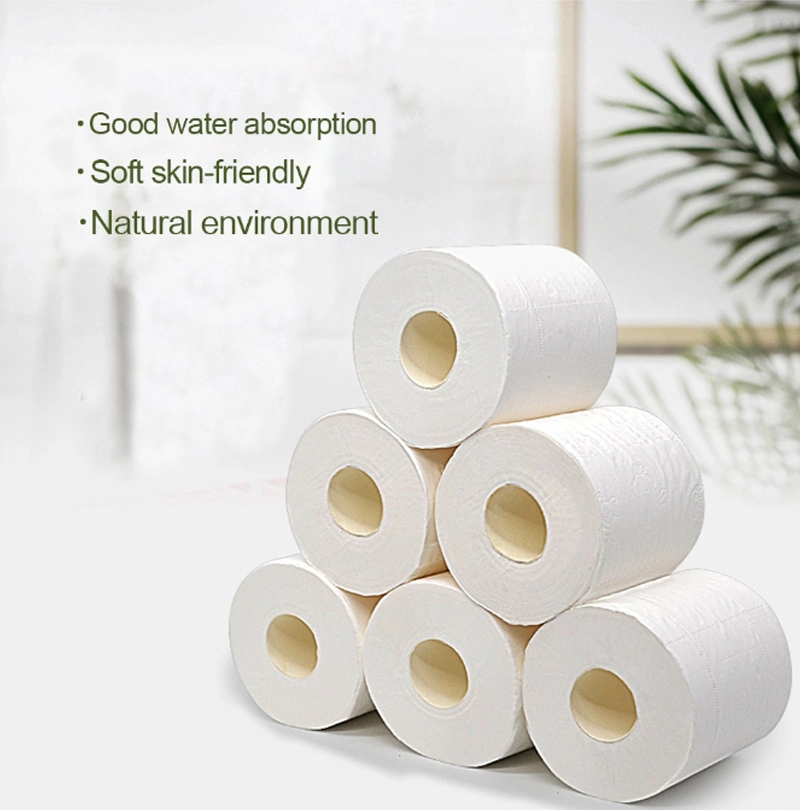 Low Price Bamboo Pulp Standard Roll Toilet Paper Tissue Paper