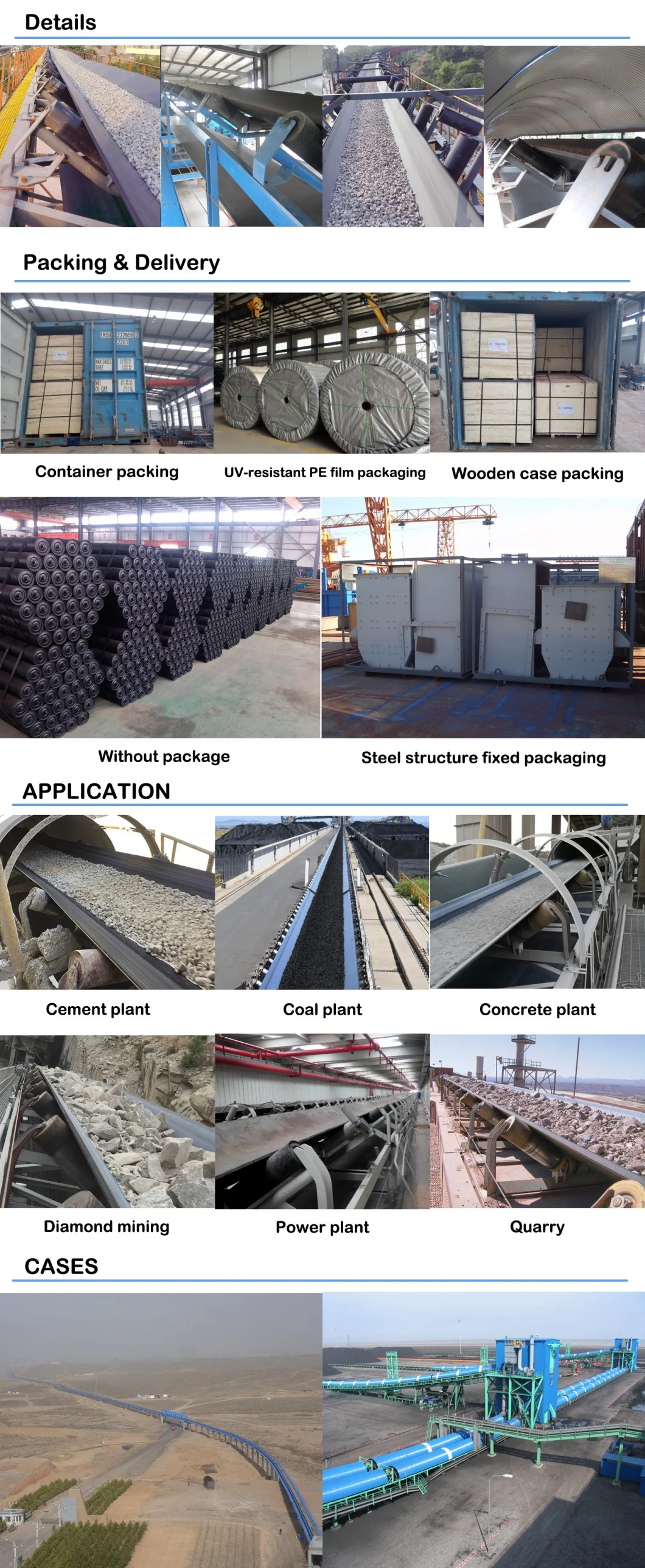 Customized Pipe Conveyor/ Material Handling Equipment for Coal Handling System