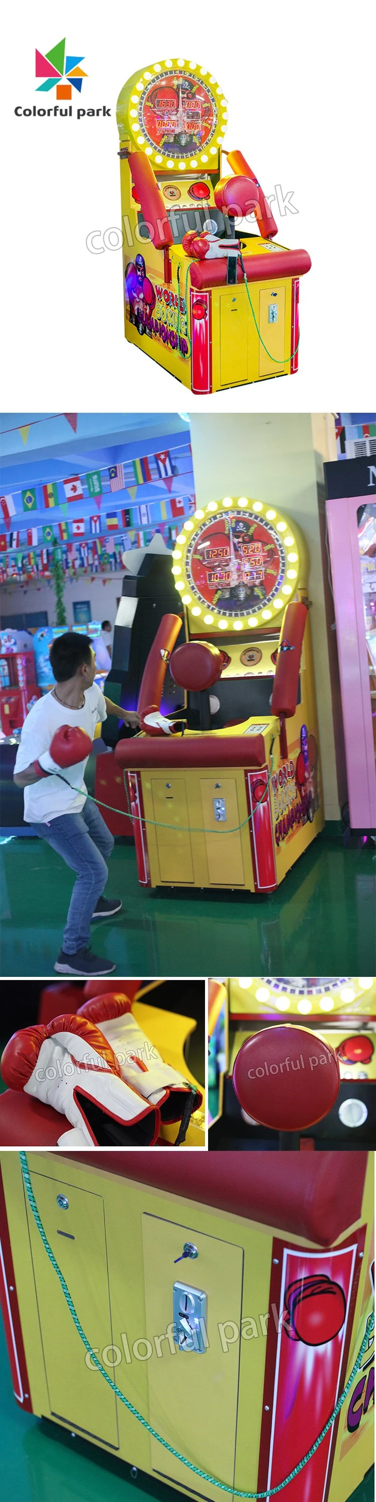 Colorful Park Arcade Game Machine Coin Operated Game Machine Boxing Game Machine