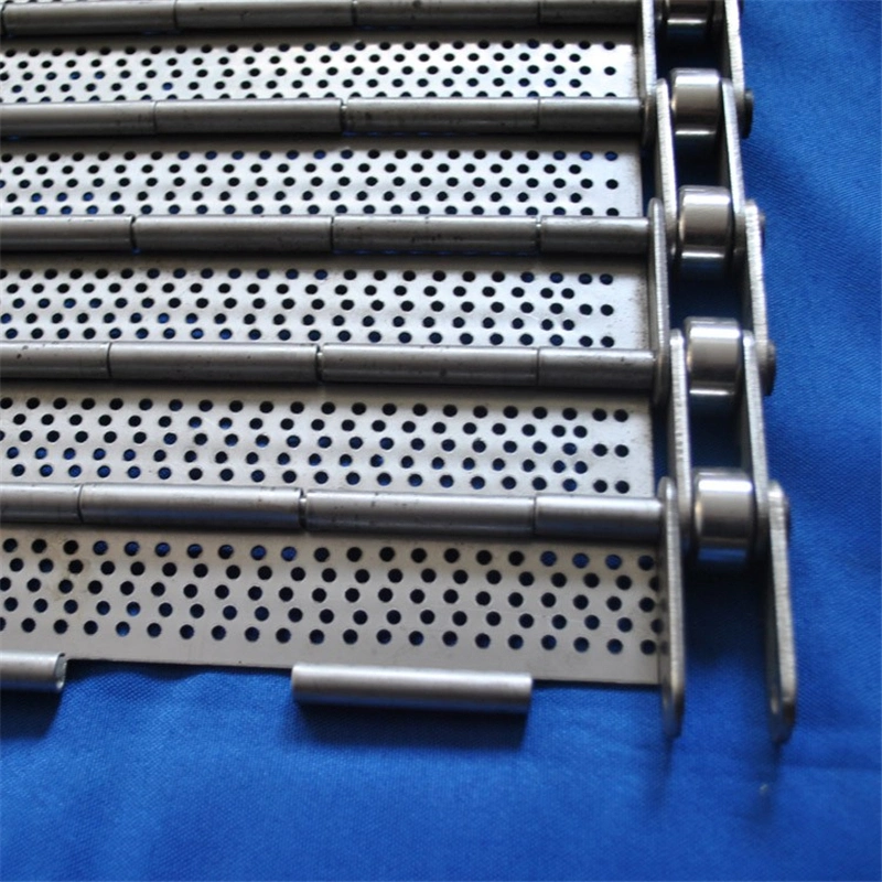 304 Stainless Steel Perforated Chain Link Plate Conveyor Belt